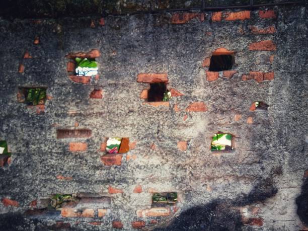 istock Dirty many hole walls 1340830162