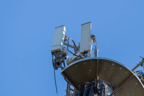 istock Telecom tower with antennas of mobile signal 1340832906