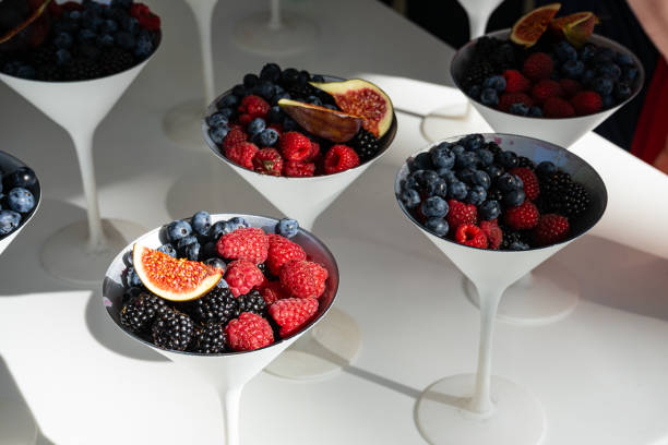 istock Various berries in a white bowl are ready to eat 1340833705