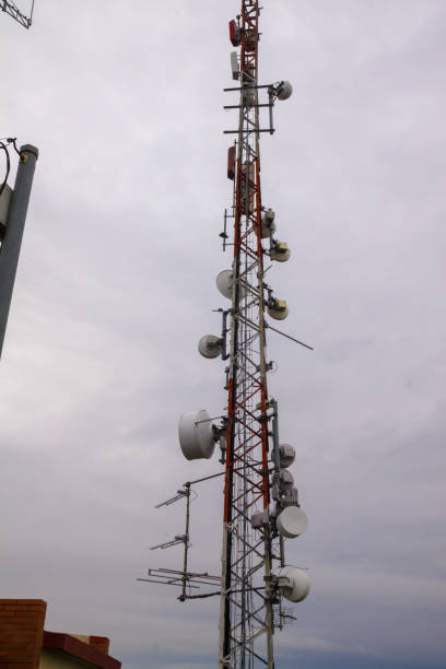 istock Telecom tower with antennas of mobile signal 1340835472