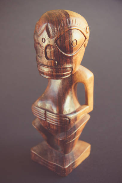 istock traditional wooden Polynesian tiki from Marquesas Islands 1340845718