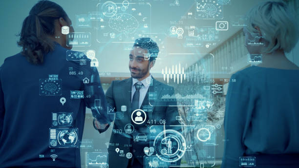istock Business communication network concept. Strategy of business. 1340845943