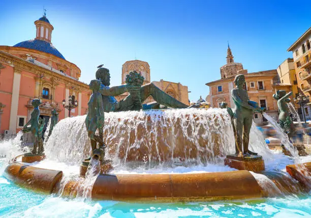 Photo of Valencia Turia fountain Plaza de la Virgen