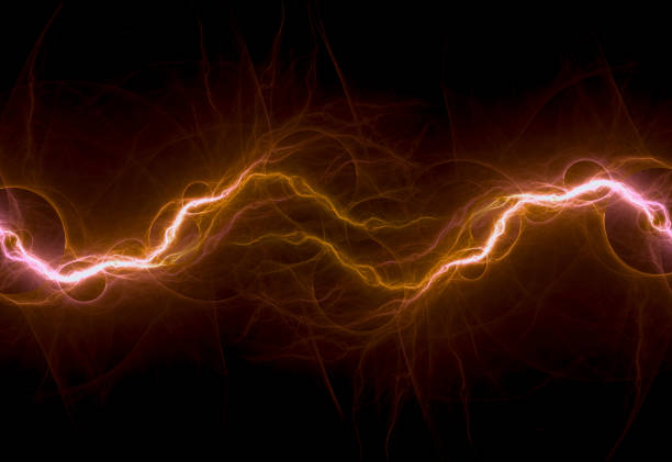 istock Hot burning plasma lightning, abstract and energy abstract background 1340852554
