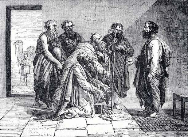 istock The elders of the Moabeans come to Balaam  in 4. Moses 22:7 1340852983