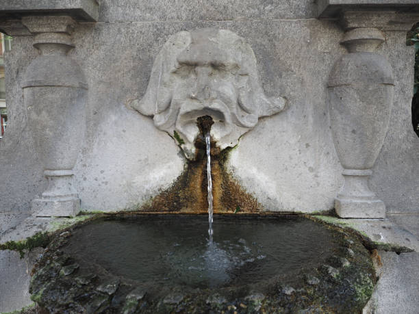 istock Fountain of masks in Turin 1340853107