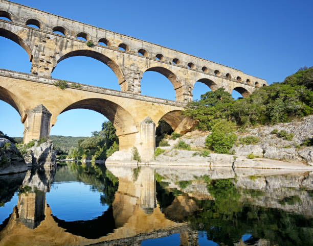 istock Pont du Gard over river Gardon, France 1340855758