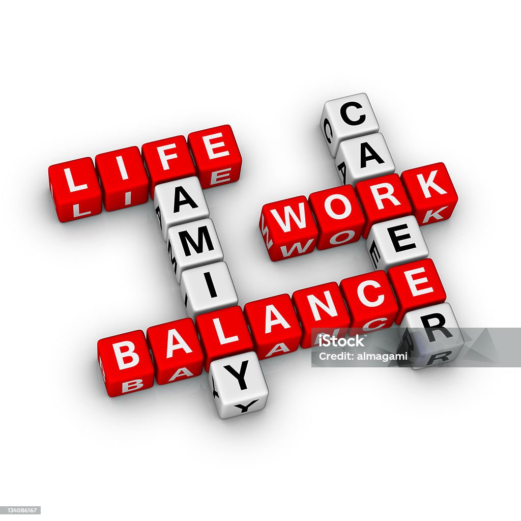 Work-life-balance - Lizenzfrei Alphabet Stock-Foto