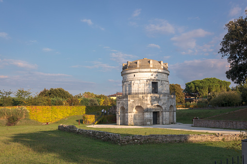 Ravenna. Panorama with the mausoleum of the Ostrogothic king
