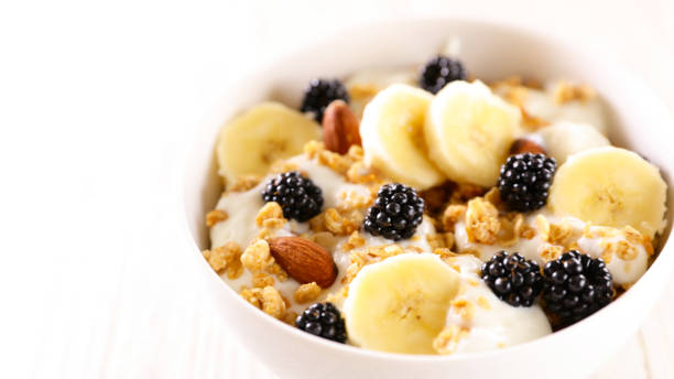 istock muesli, milk and fresh fruits 1340864679