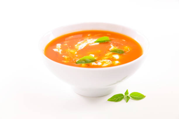 tomato soup with cream and basil