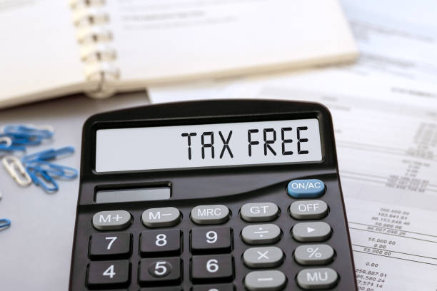 istock TAX FREE - concept of text on calculator display 1340866044