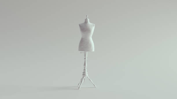 judy dressmakers dress form  mannequin pure white - mannequin imagens e fotografias de stock