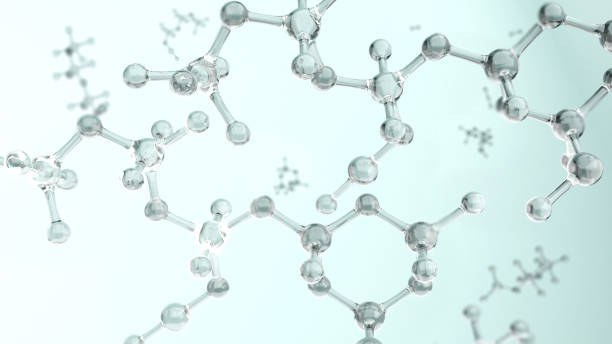 istock Science or medical background with molecules, Nano technology and research 1340869261
