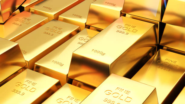 goldbarren 1000 gramm reines gold, geschäftsanlage und vermögenskonzept.reichtum an gold - barren stock-fotos und bilder