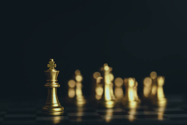 istock Chess game. Business, competition, strategy, leadership and success concept. 1340870981