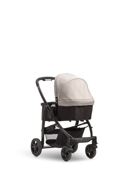 istock Studio shot of baby stroller 1340872149
