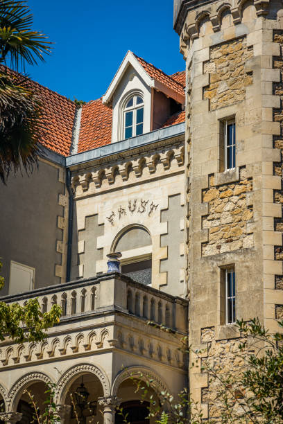 villa faust, a luxury house in the ville d'hiver district in arcachon, france - faust imagens e fotografias de stock