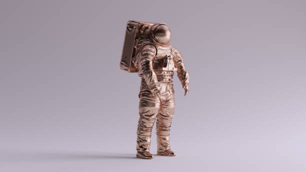 istock Bronze Spaceman Astronaut Cosmonaut Space Walk Style 1340873421