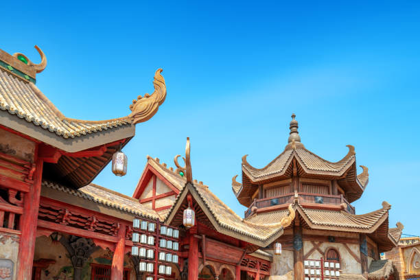 istock Chinese-style ancient architecture, Hainan, China. 1340873422