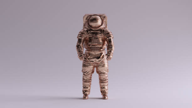 istock Bronze Spaceman Astronaut Cosmonaut Space Walk Style 1340873428