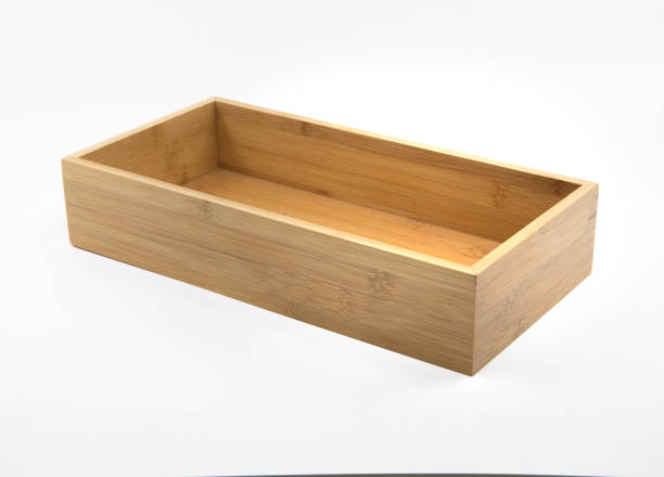 istock Wooden box or crate container isolated on white. 1340875913