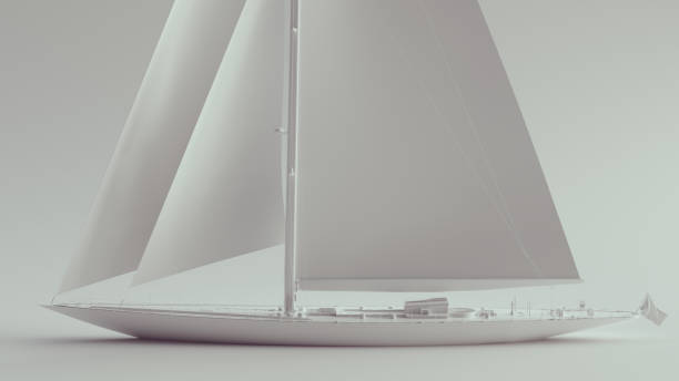 istock White Yacht Luxury Sailboat Medium Sized 1340883528