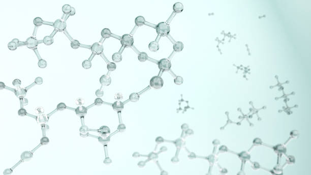 istock Science or medical background with molecules, Nano technology and research 1340885982