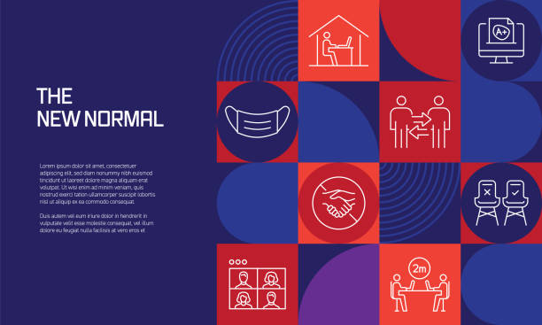 illustrations, cliparts, dessins animés et icônes de la nouvelle conception normal associée avec des icônes de ligne. icônes de symbole de contour simple. - medical visualization