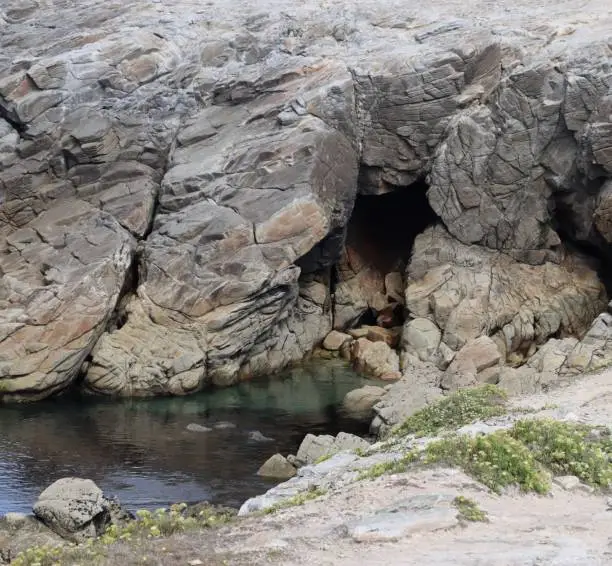 Photo of Caves at the wild coast of Quiberon