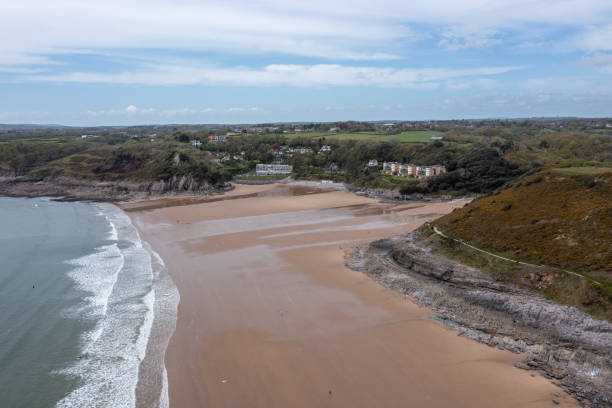 istock Caswell Bay, on the South Wales Coast Path 1340896528