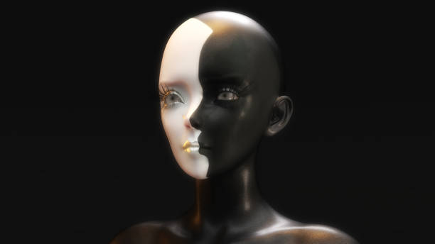 istock Artistic 3D Illustration of a Face 1340899110