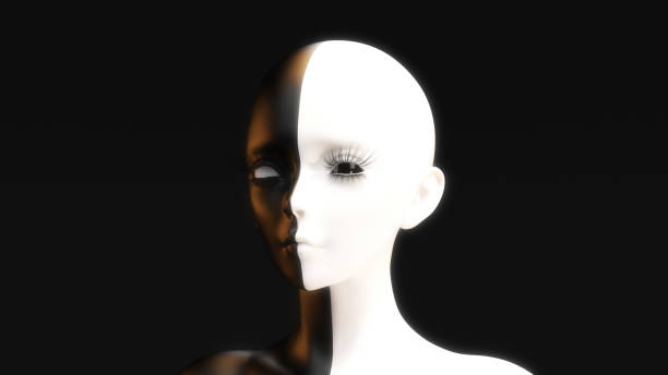 istock Artistic 3D Illustration of a Face 1340899111