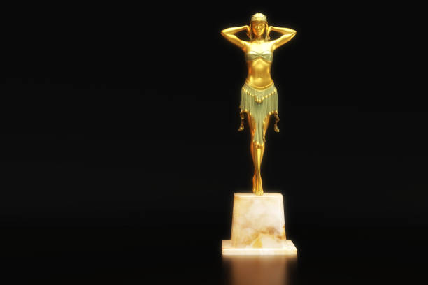 istock Artistic 3D Illustration of a Statuette 1340900321