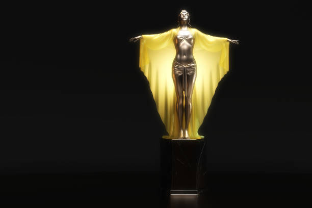 istock Artistic 3D Illustration of a Statuette 1340900327