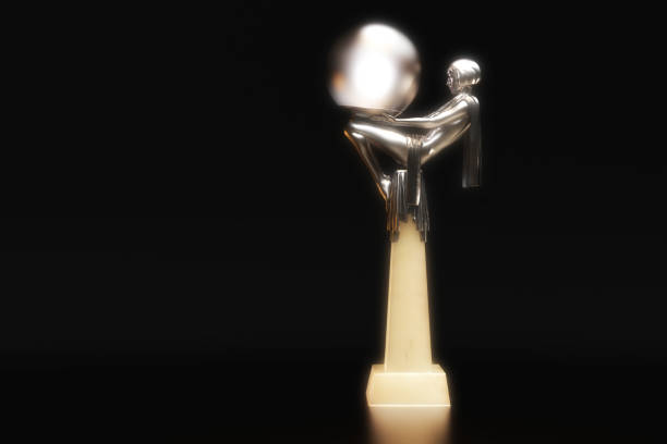 istock Artistic 3D Illustration of a Statuette 1340900332