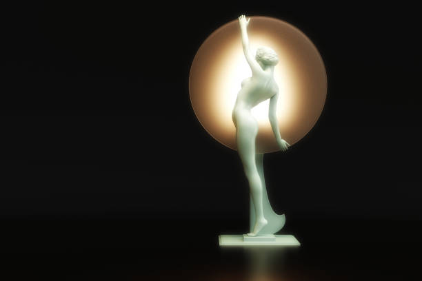istock Artistic 3D Illustration of a Statuette 1340900345