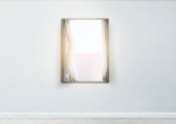 istock Empty room with a window and wooden floor 1340902219