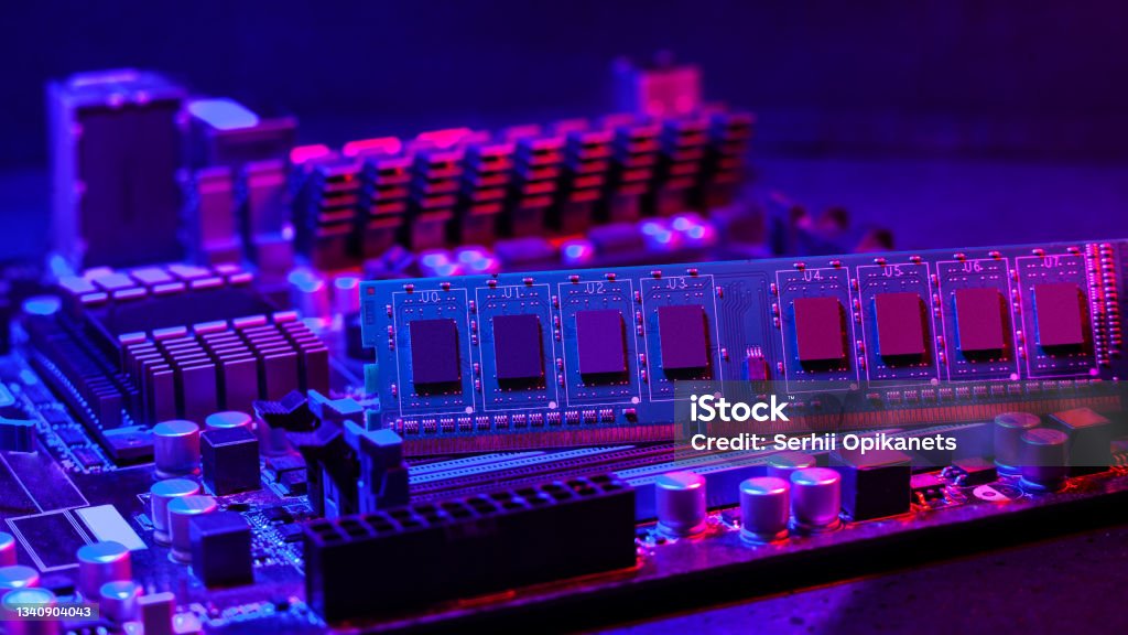 Random Access Memory Led Random Access Memory In Neon Light Stock Photo - Download Image Now ...