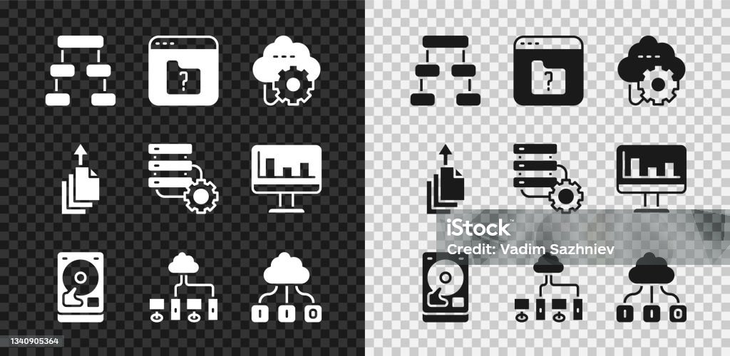 Computer Drive Organogram Set Hierarchy Organogram Chart File Missing Cloud Technology Data ...