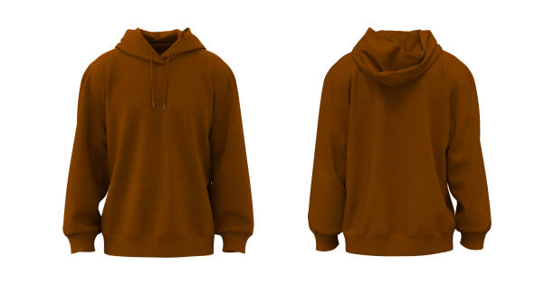 istock Oversized hooded sweatshirt mockup for print 1340905447