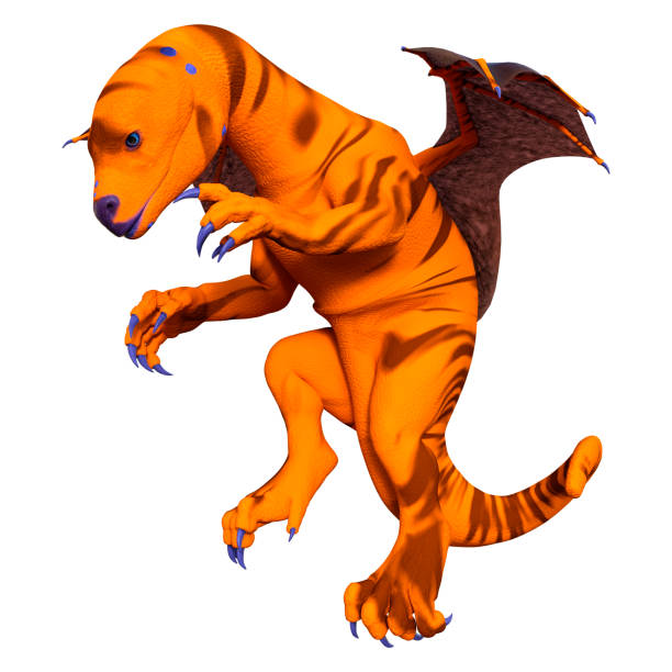 istock 3D illustration fantasy dragon on white 1340906007
