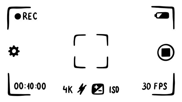 illustrations, cliparts, dessins animés et icônes de viseur de l’appareil photo du smartphone. - toy camera