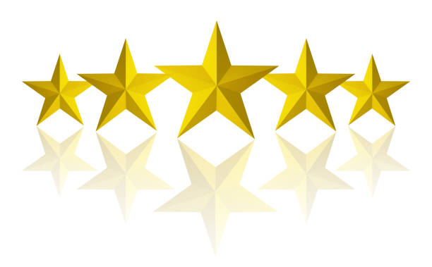 istock 5 or five stars sign symbol on white background. illustration. Ranking quality service review feedback. The best choice. 1340919945