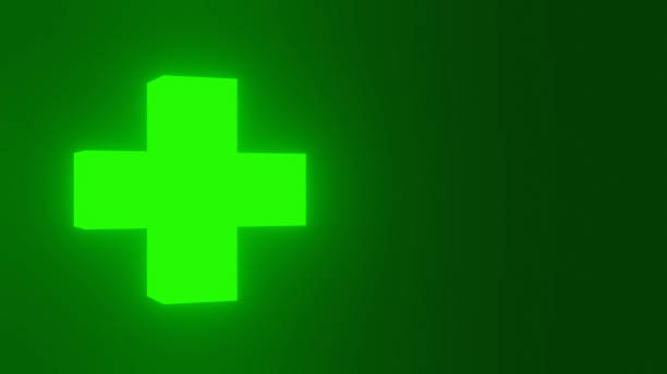istock First aid sign symbol, emergency sign on the color gradient background 1340929132