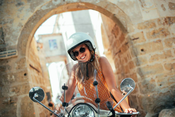istock Fashion on vespa wheels 1340929151
