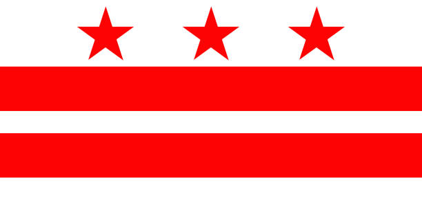 flagge des district of columbia - flag of washington stock-grafiken, -clipart, -cartoons und -symbole