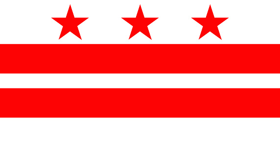 Washington, D.C., formally the District of Columbia flag