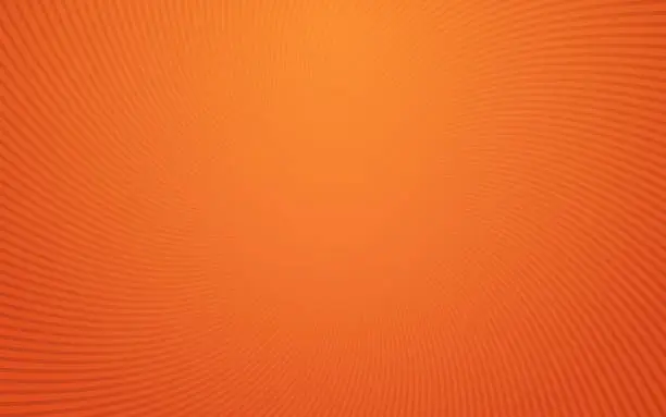 Vector illustration of Orange Spiral Swirl Abstract Background