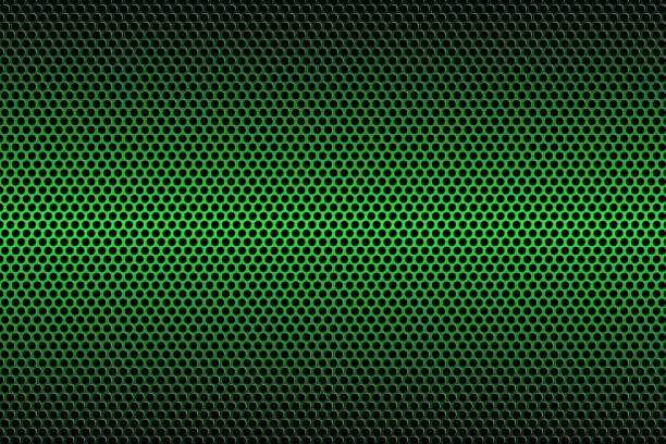 illustrations, cliparts, dessins animés et icônes de texture en fibre de carbone verte. texture métallique fond en acier vert. - carbon fiber textile backgrounds